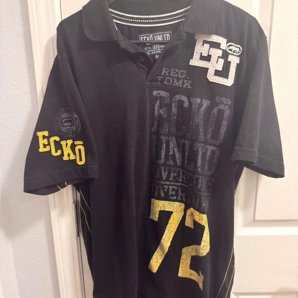 Ecko-unltd Men's Black Polo-shirts